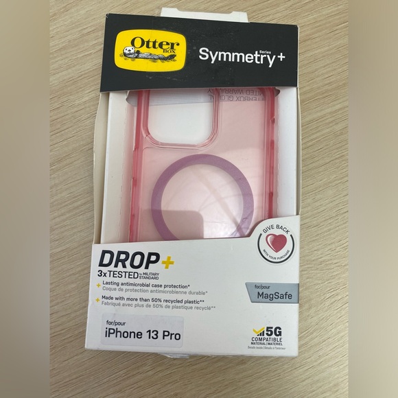 Otterbox Symmetry iPhone 13 Pro Pink Phone Case - Picture 6 of 7